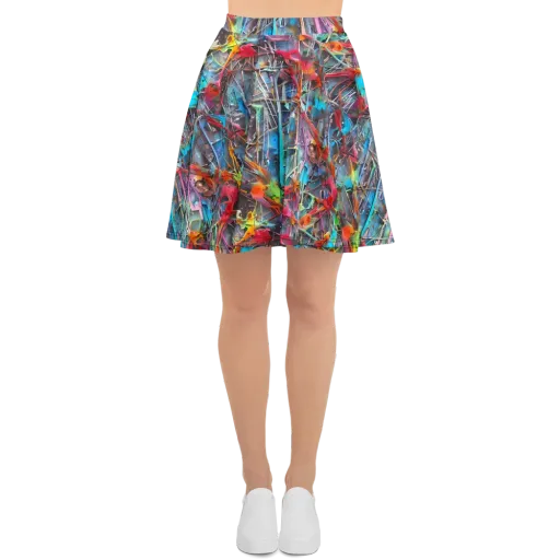 Junkyard Jewel on a Skater Skirt