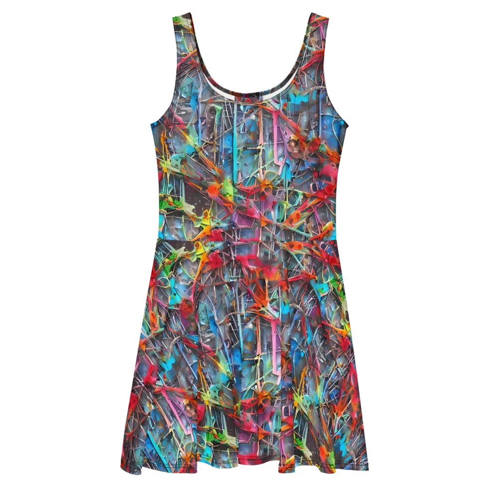 Junkyard Jewel on Skater Dress — Front