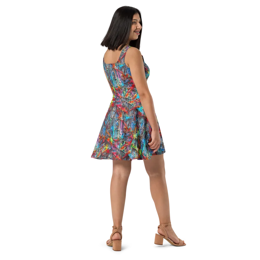 Junkyard Jewel on Skater Dress — Right