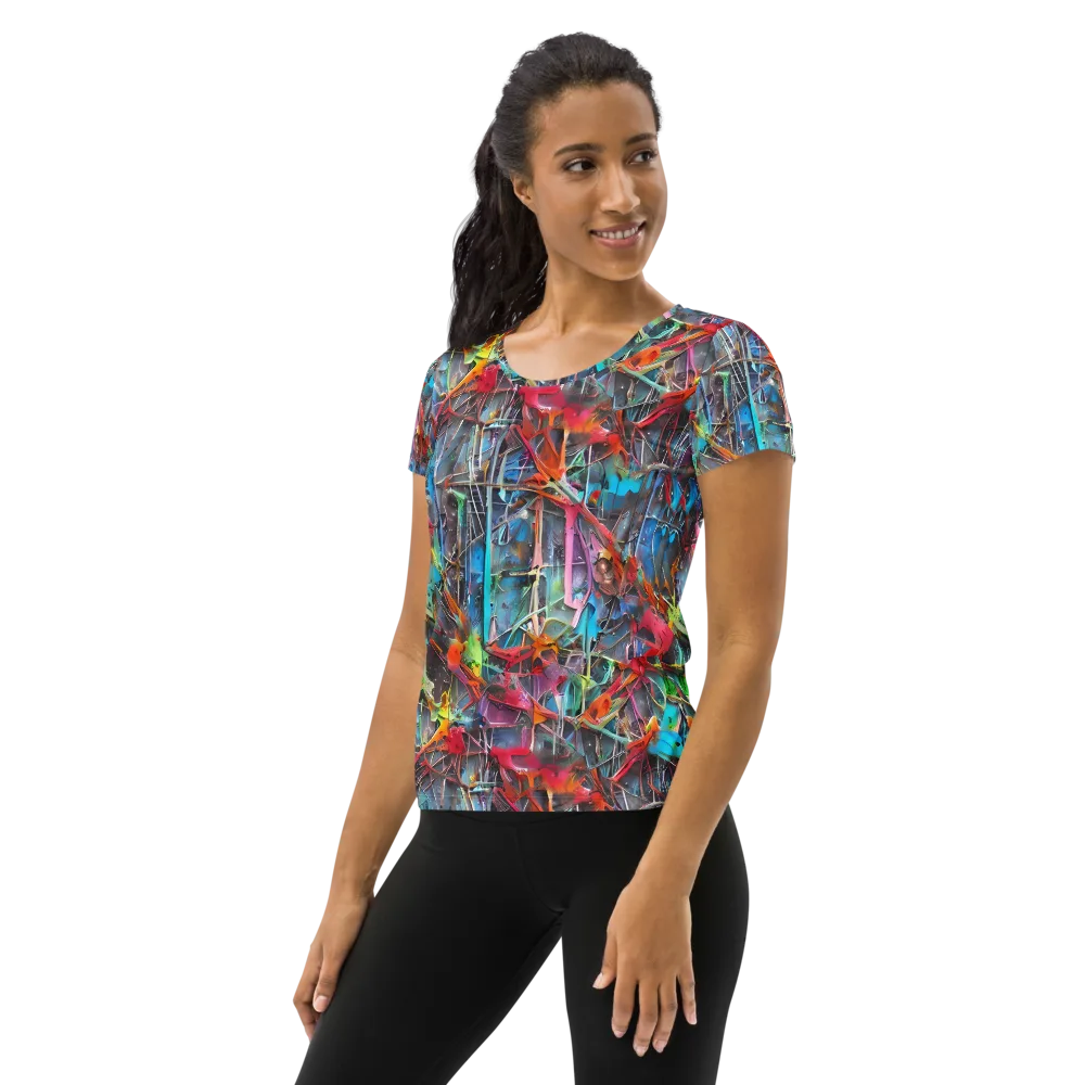 Junkyard Jewel on Women's Athletic T-Shirt — Left