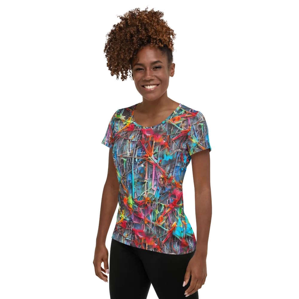 Junkyard Jewel on Women's Athletic T-Shirt — Left