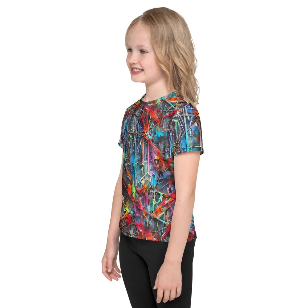 Junkyard Jewel on Kids Crew Neck T-Shirt — Left