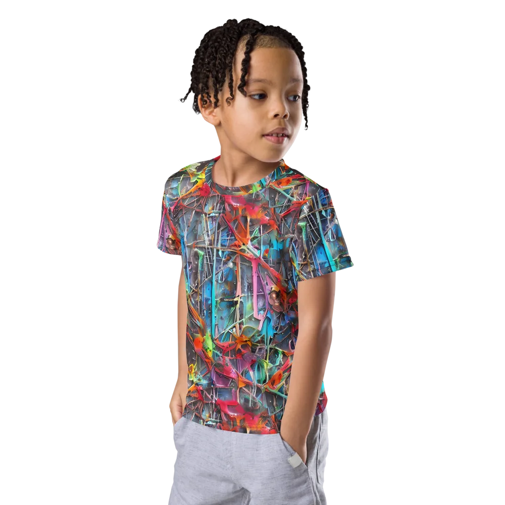 Junkyard Jewel on Kids Crew Neck T-Shirt — Left Front
