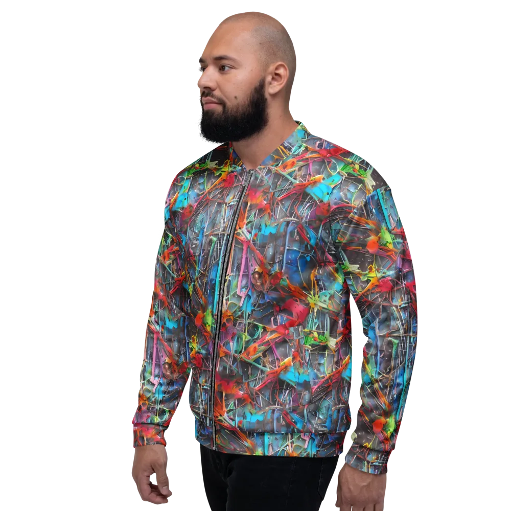 Junkyard Jewel on Bomber Jacket — Left