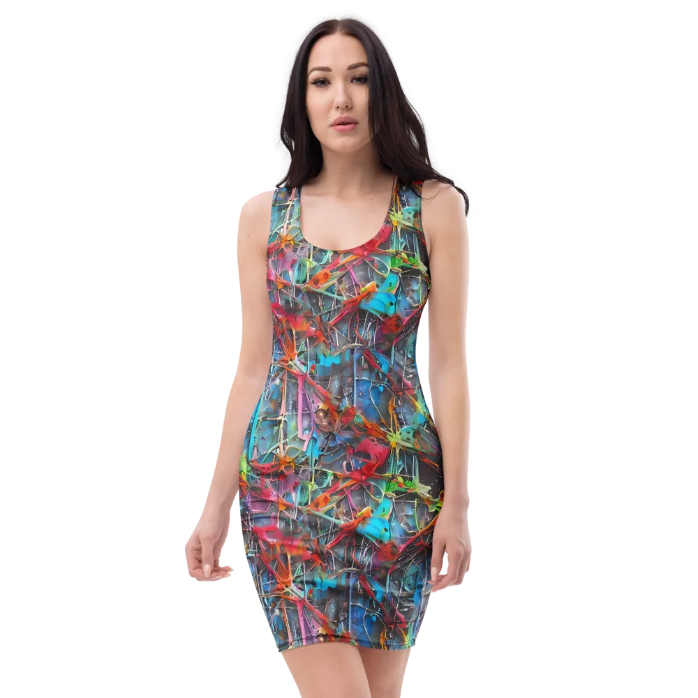 Junkyard Jewel on Bodycon Dress — Front