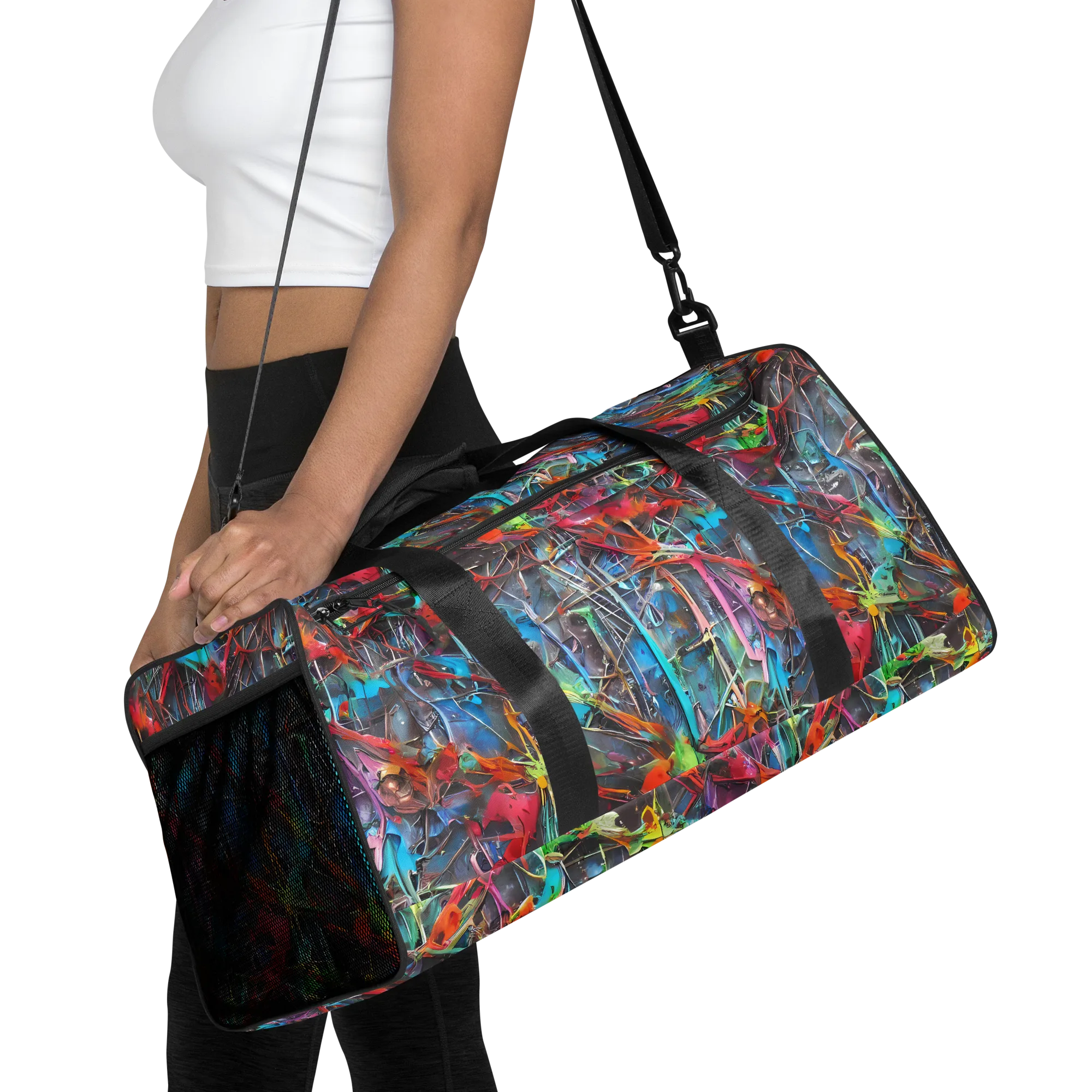 Junkyard Jewel on Duffle Bag — Front