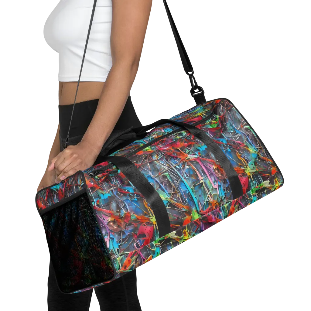 Junkyard Jewel on Duffle Bag — Front