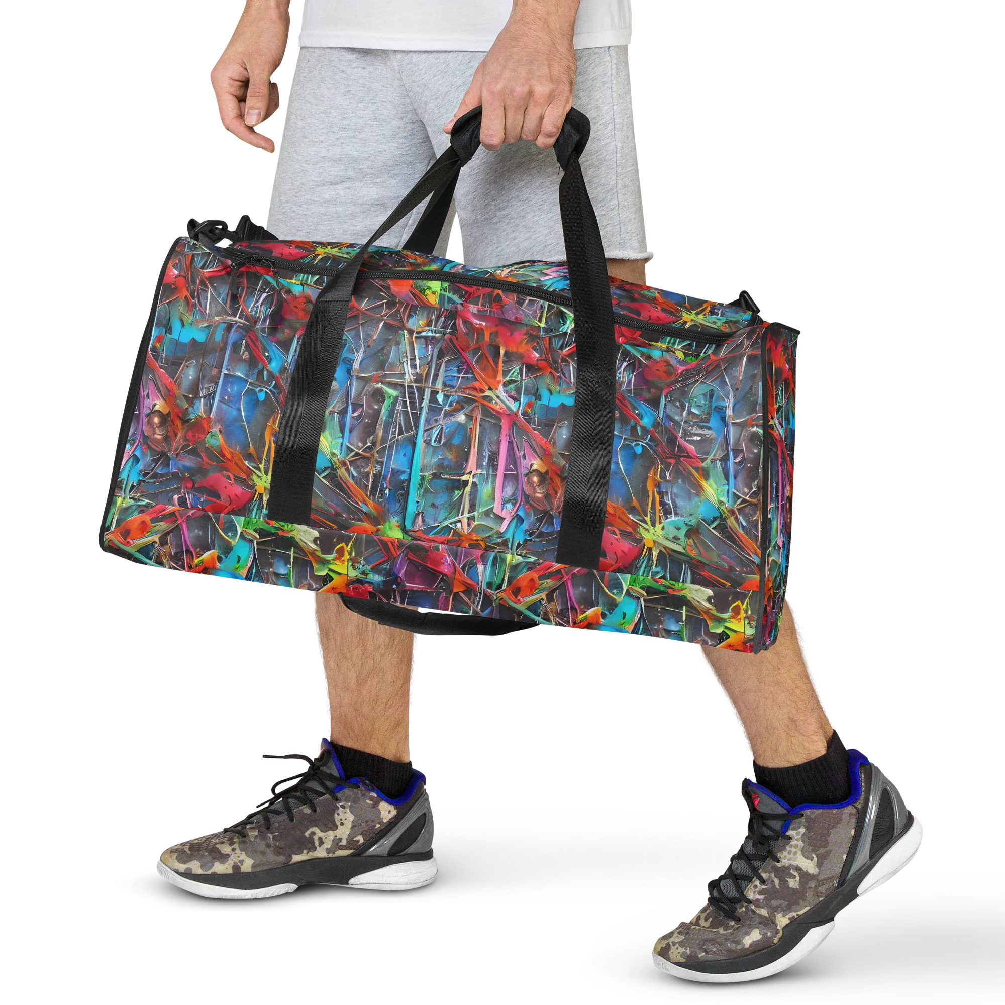 Junkyard Jewel on Duffle Bag — Front