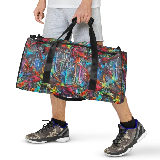 Junkyard Jewel on a Duffle Bag