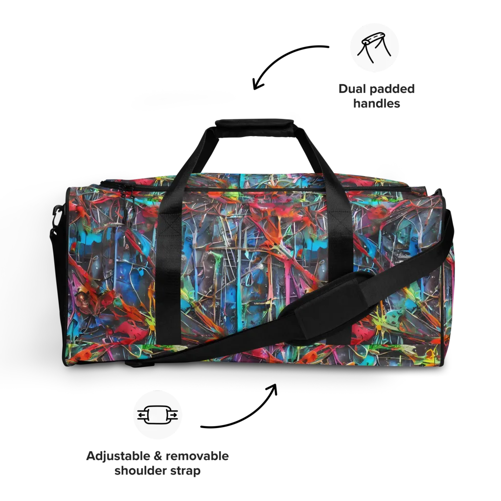 Junkyard Jewel on Duffle Bag — Front