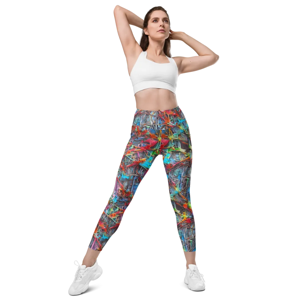 Junkyard Jewel on Leggings with Pockets — Front