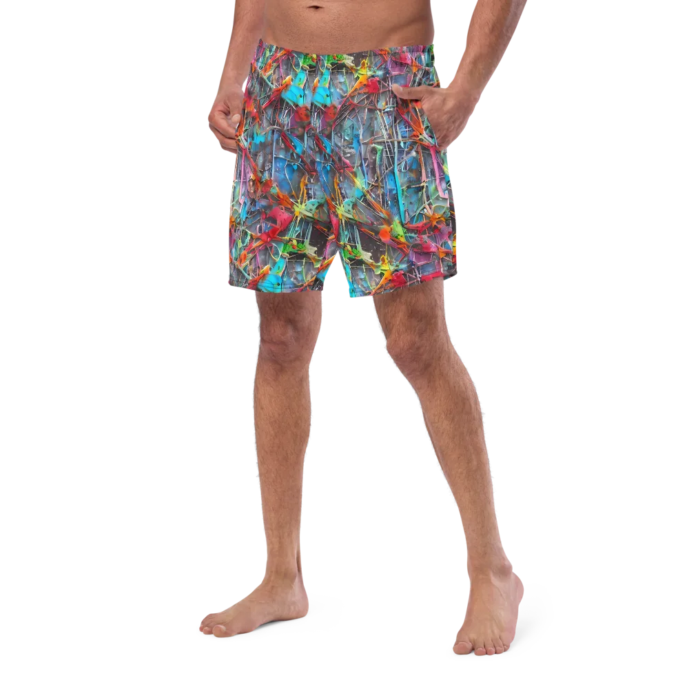 Junkyard Jewel on Swim Trunks — Left Front