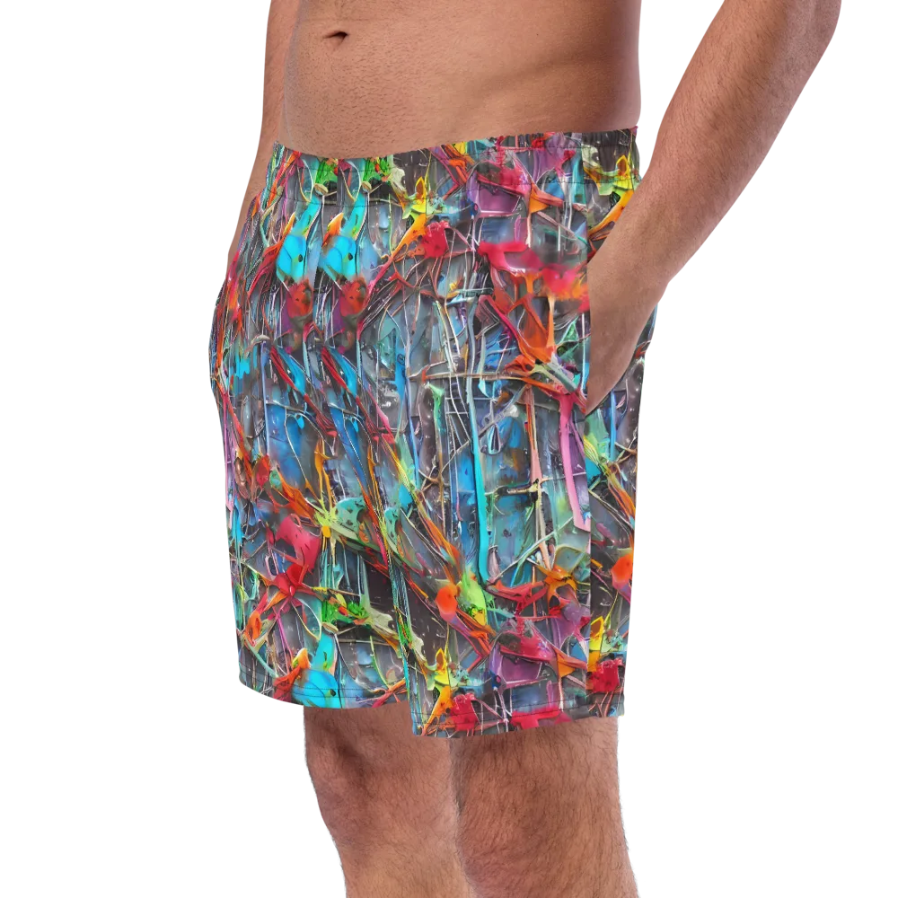 Junkyard Jewel on Swim Trunks — Left Front