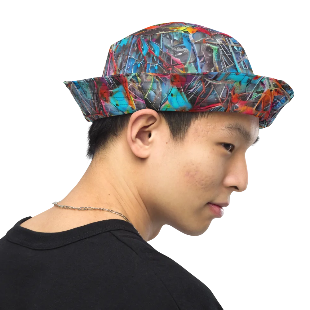 Junkyard Jewel on Reversible Bucket Hat — Right Outside