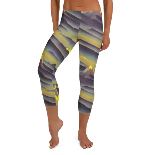 Surreal Summit on a Capri Leggings