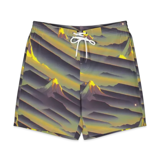 Surreal Summit on a Men's Board Shorts