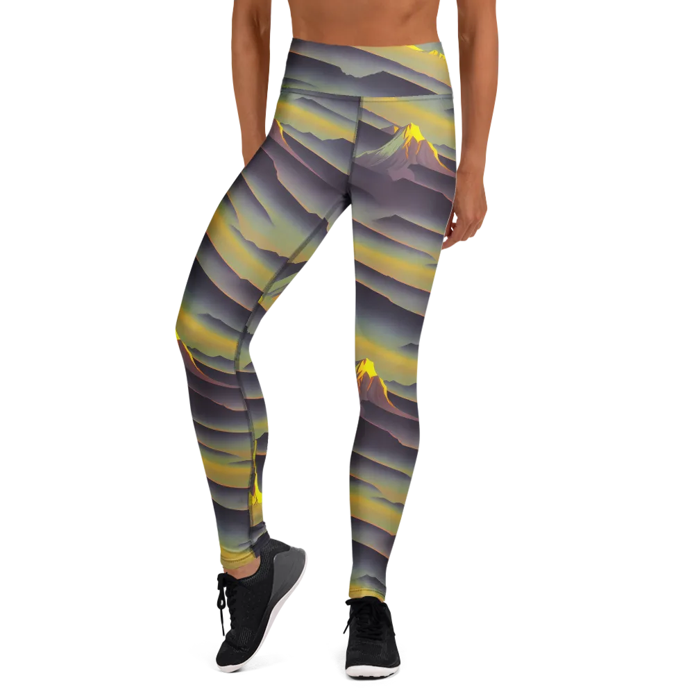 Surreal Summit on Yoga Leggings — Front