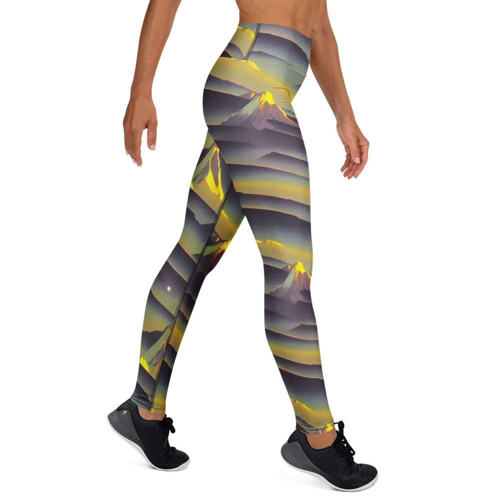 Surreal Summit on Yoga Leggings — Right