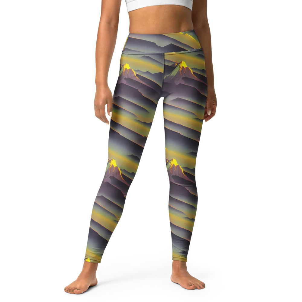 Surreal Summit on Yoga Leggings — Front