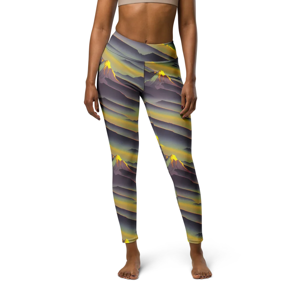 Surreal Summit on Yoga Leggings — Front