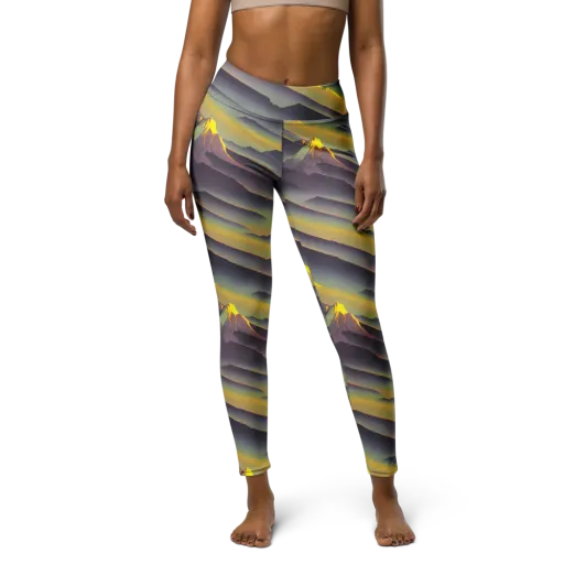 Surreal Summit on a Yoga Leggings