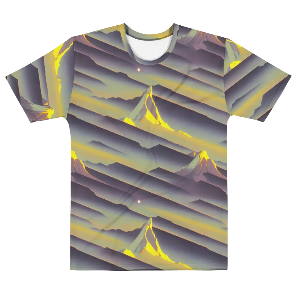 Surreal Summit on Men's Cotton Crew Neck T-Shirt — Front
