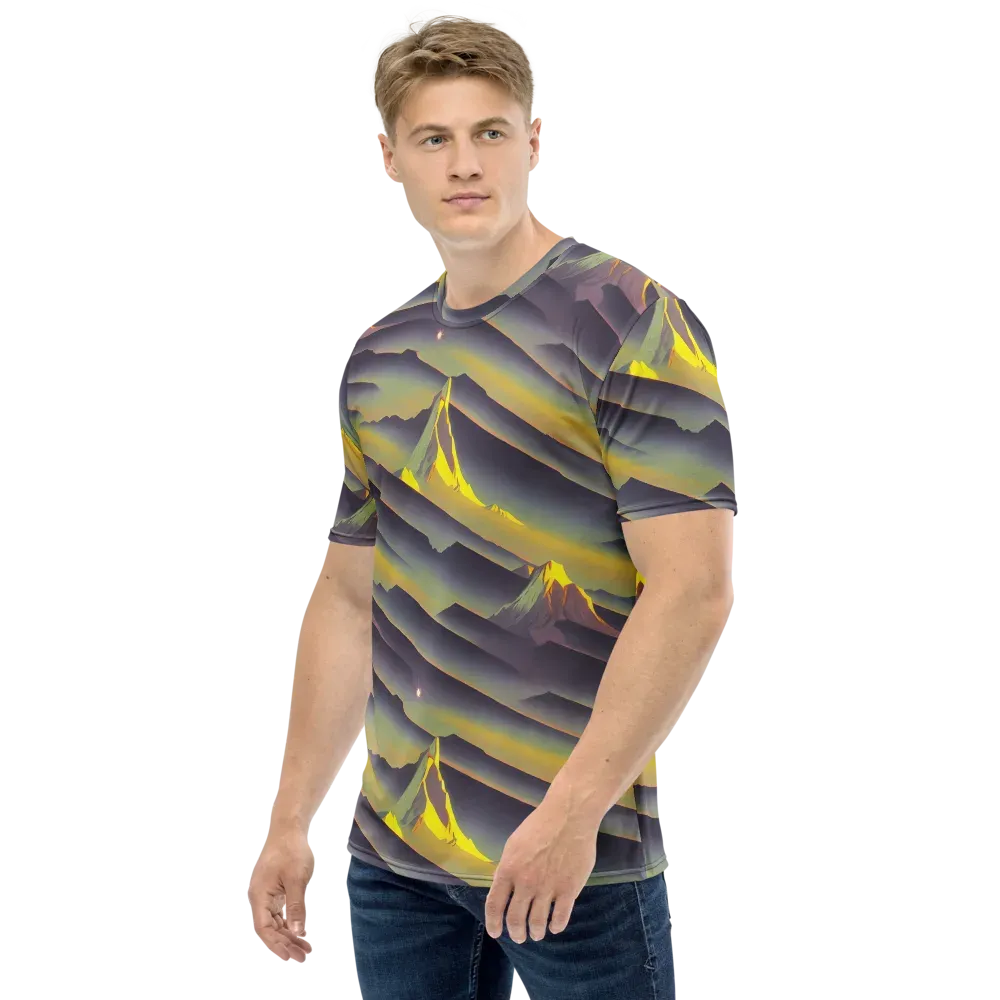 Surreal Summit on Men's Crew Neck T-Shirt — Left
