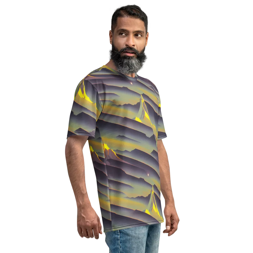 Surreal Summit on Men's Crew Neck T-Shirt — Right