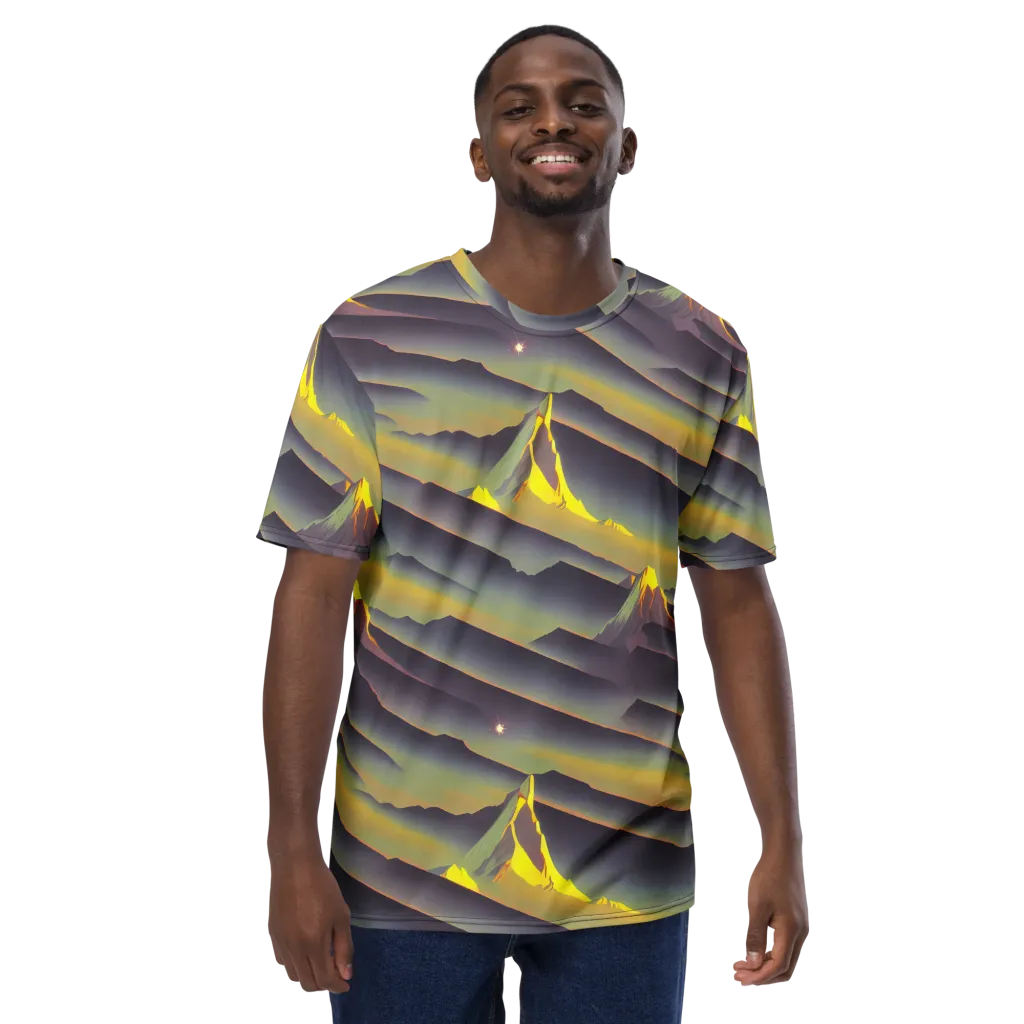 Surreal Summit on Men's Crew Neck T-Shirt — Front