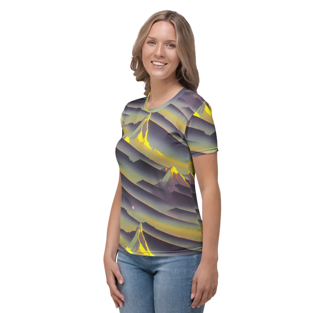 Surreal Summit on Women's Crew Neck T-Shirt — Left