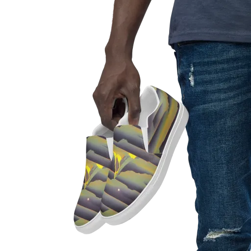 Surreal Summit on a Men's Slip-On Canvas Shoes