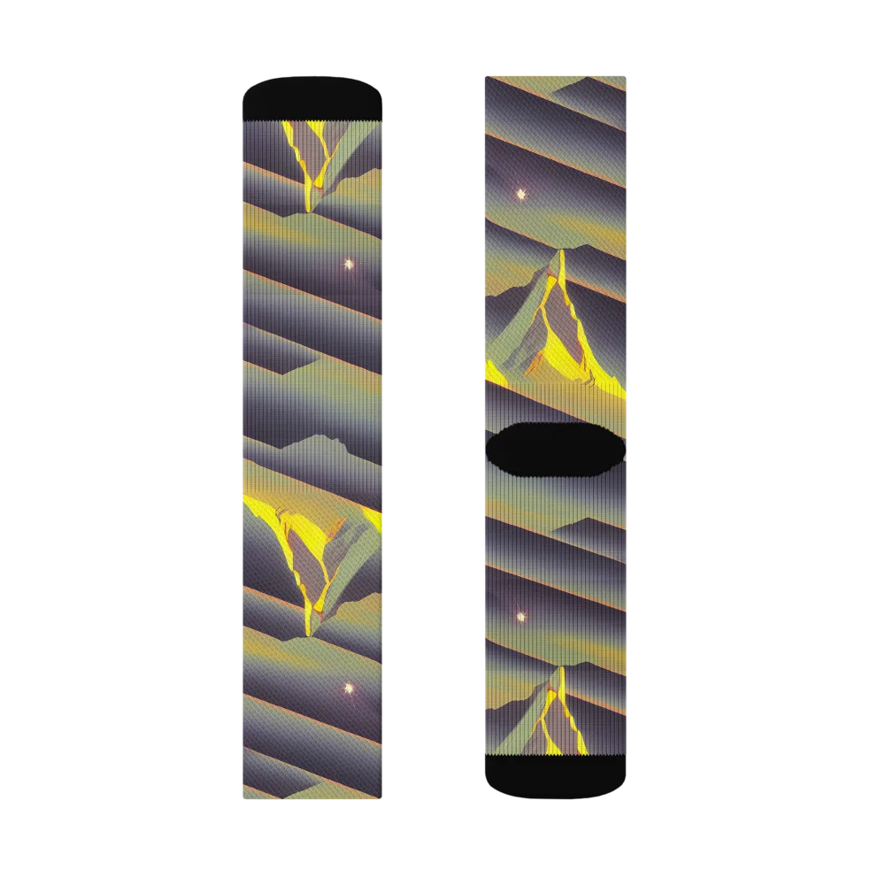 Surreal Summit on Socks — Right Sock
