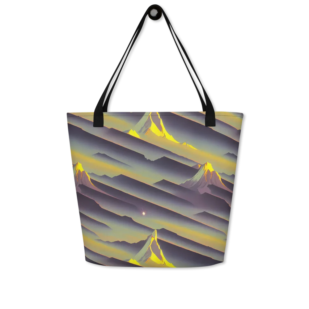Surreal Summit on Large Tote Bag W/ Pocket — Front