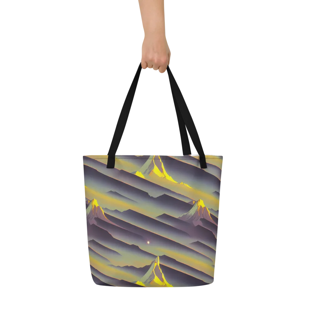 Surreal Summit on Large Tote Bag W/ Pocket — Front