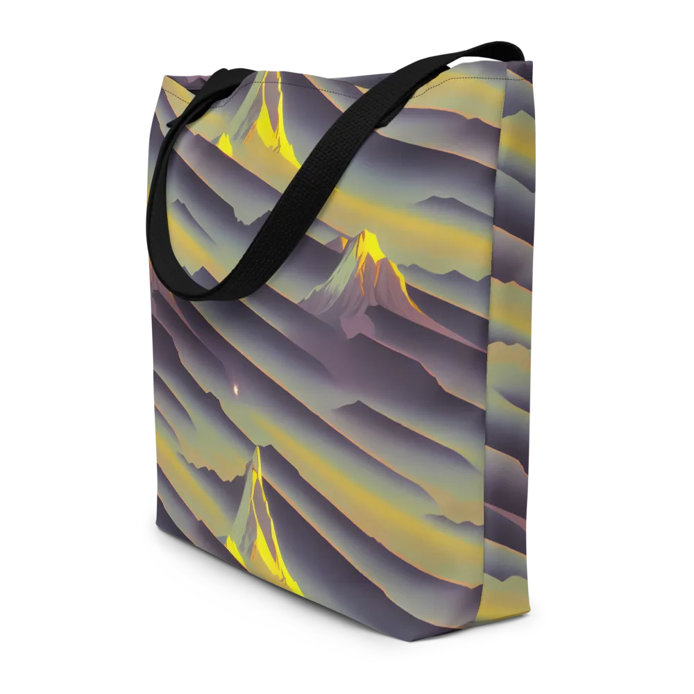 Surreal Summit on Large Tote Bag W/ Pocket — Front