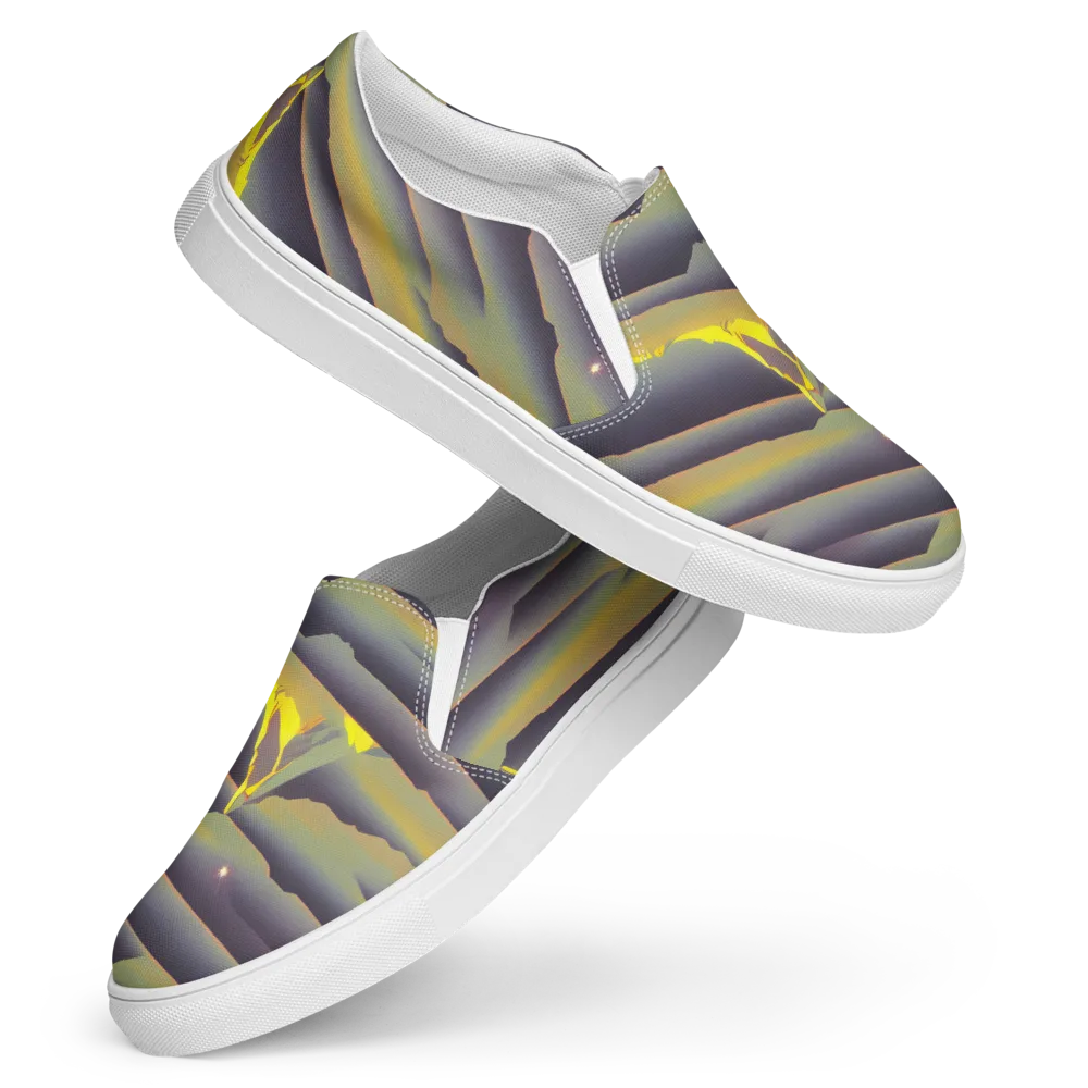Surreal Summit on Women's Slip-On Canvas Shoes — Front