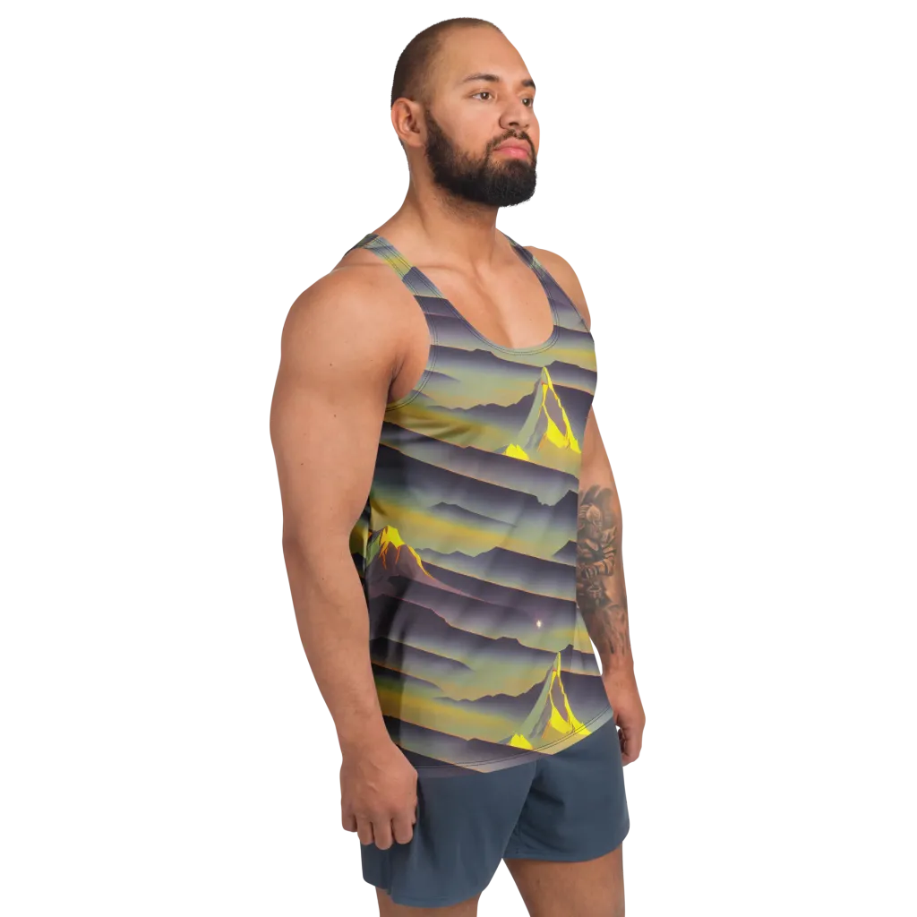 Surreal Summit on Men's Tank Top — Right Front