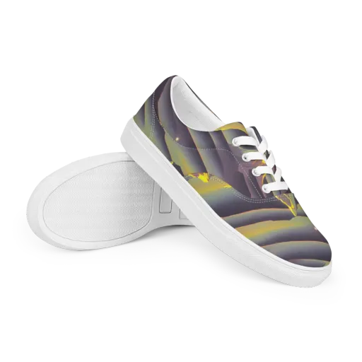 Surreal Summit on a Men's Lace-Up Canvas Shoes