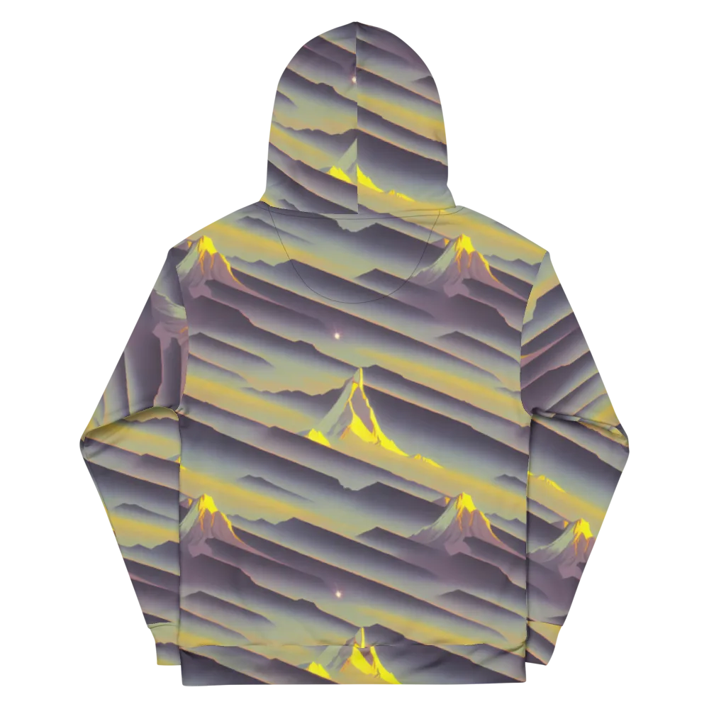 Surreal Summit on Cotton Hoodie — Back