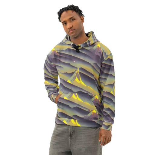 Surreal Summit on a Cotton Hoodie