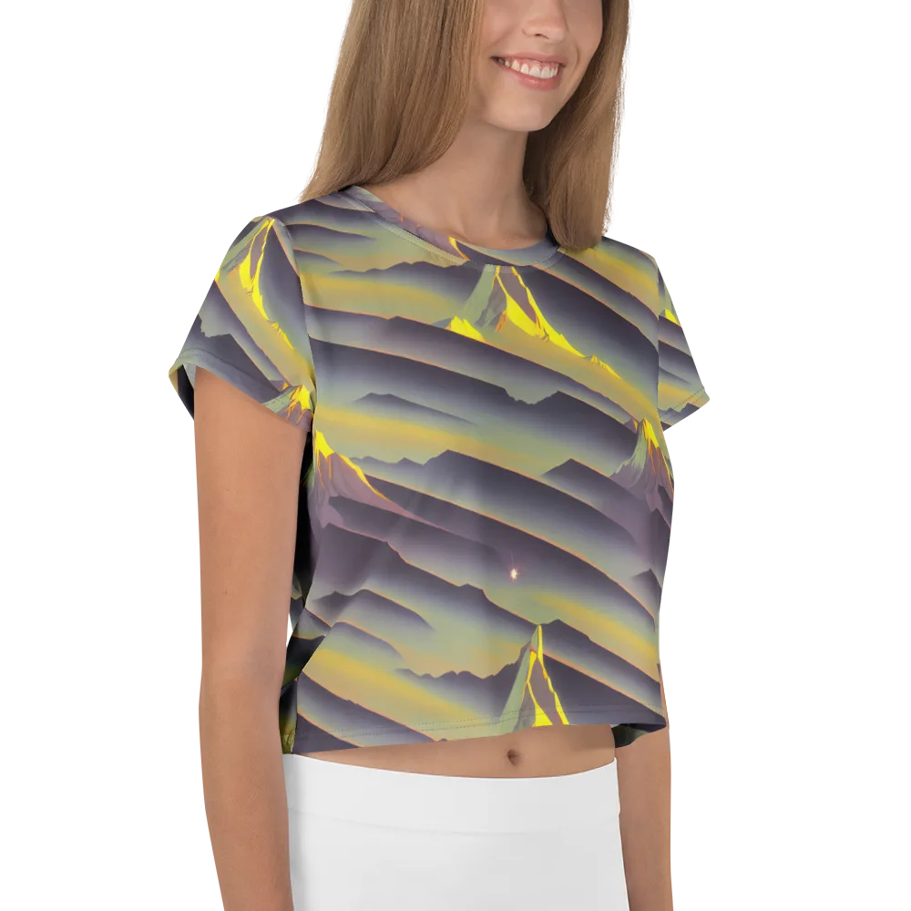 Surreal Summit on Crop Tee — Right