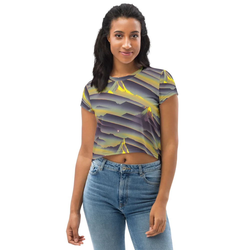 Surreal Summit on Crop Tee — Front