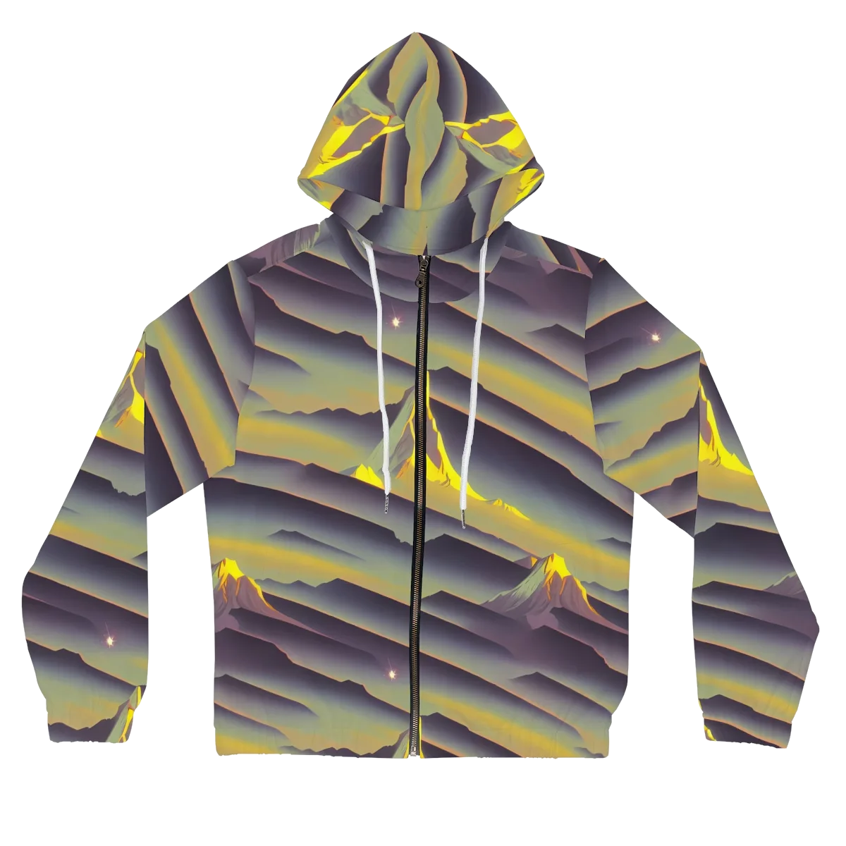 Surreal Summit on Women's Full-Zip Hoodie — Front