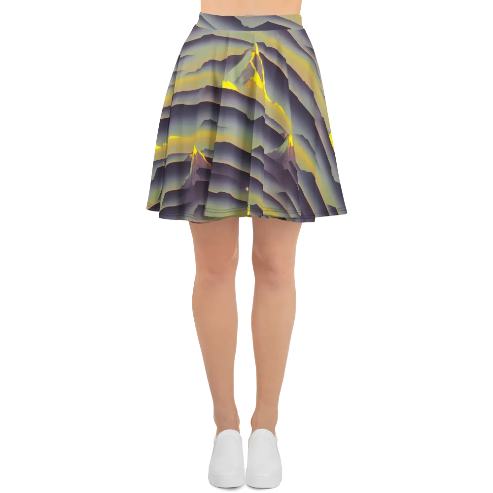 Surreal Summit on Skater Skirt — Front