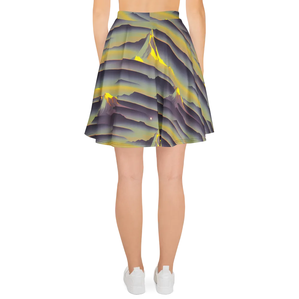 Surreal Summit on Skater Skirt — Back
