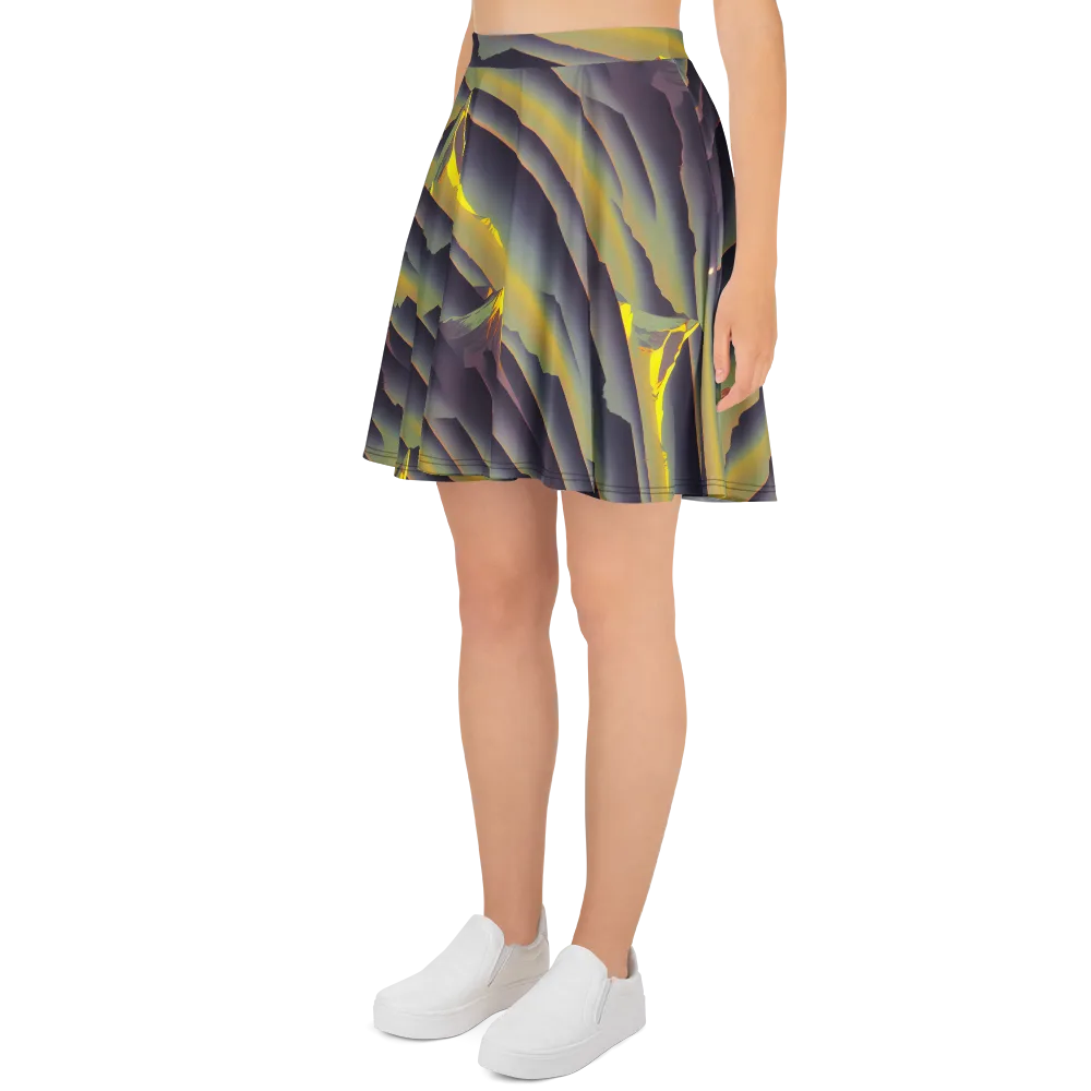 Surreal Summit on Skater Skirt — Left