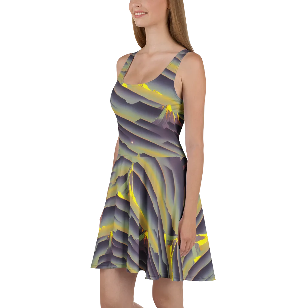 Surreal Summit on Skater Dress — Left