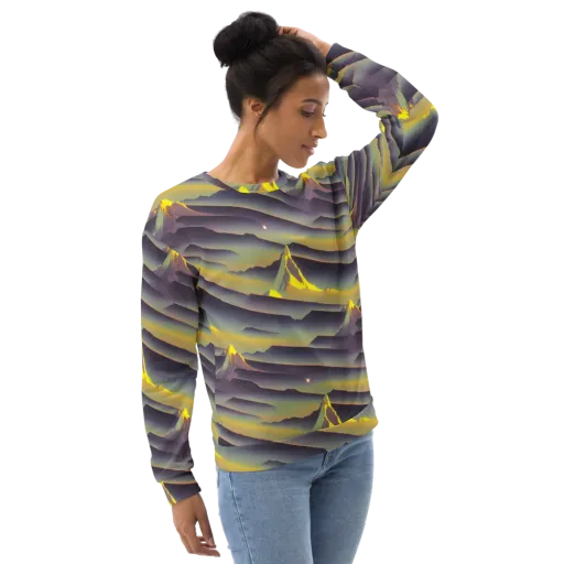 Surreal Summit on a Sweatshirt