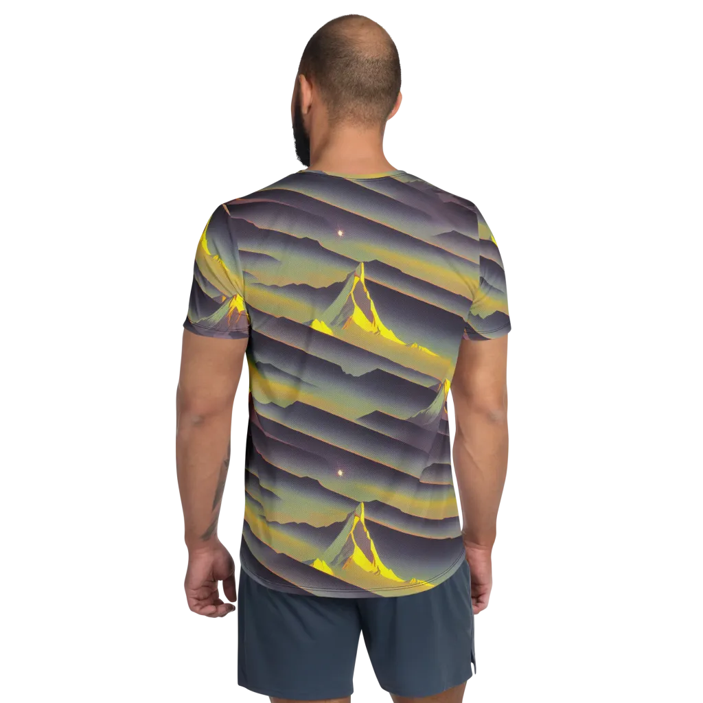 Surreal Summit on Men's Athletic T-Shirt — Back