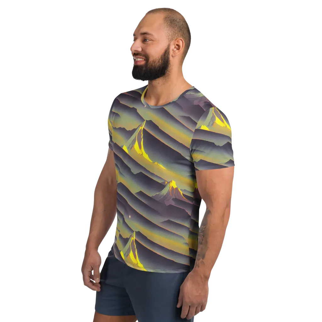 Surreal Summit on Men's Athletic T-Shirt — Left